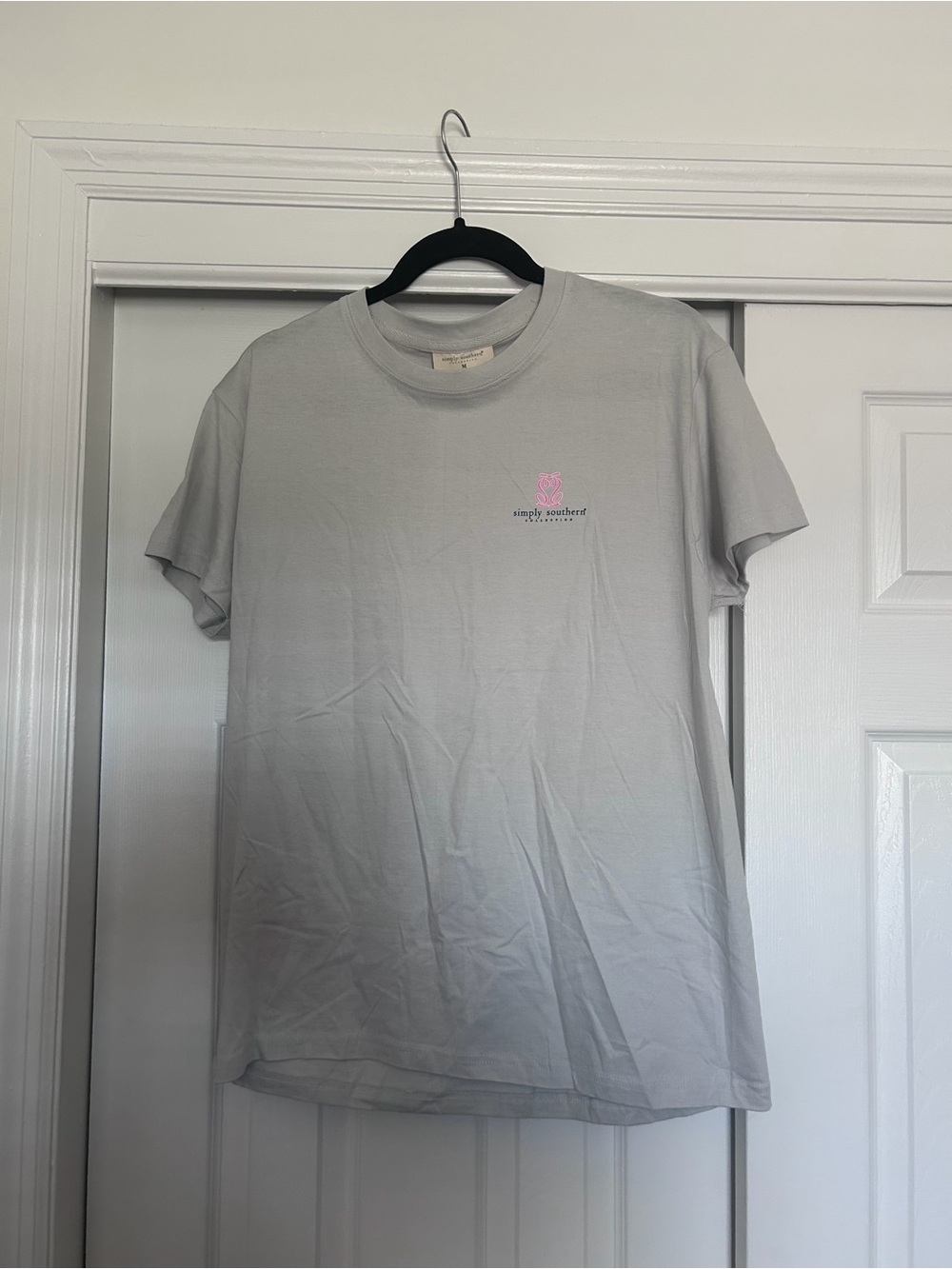 Simply Southern Light Gray Short Sleeve Tee Dog Lover Social Club